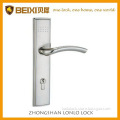 Zinc alloy large plate reversible mortise door handle lock set
